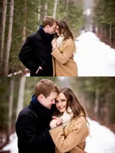 canadian rockies engagement session