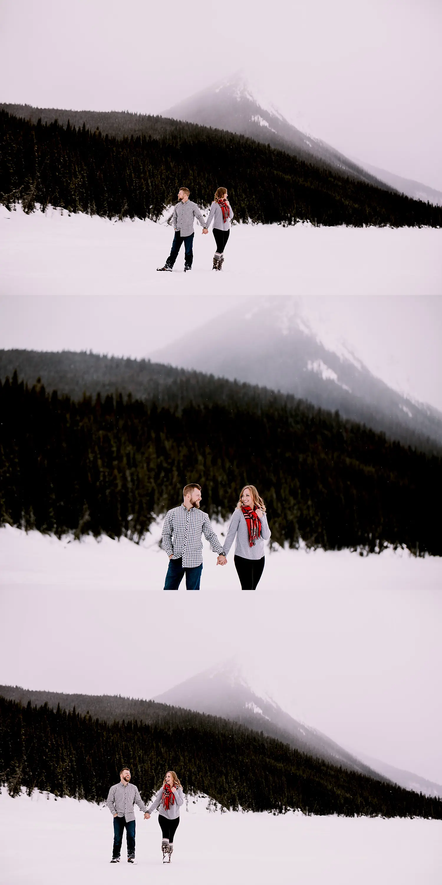 Kananaskis engagement photos, upper lakes kananaskis