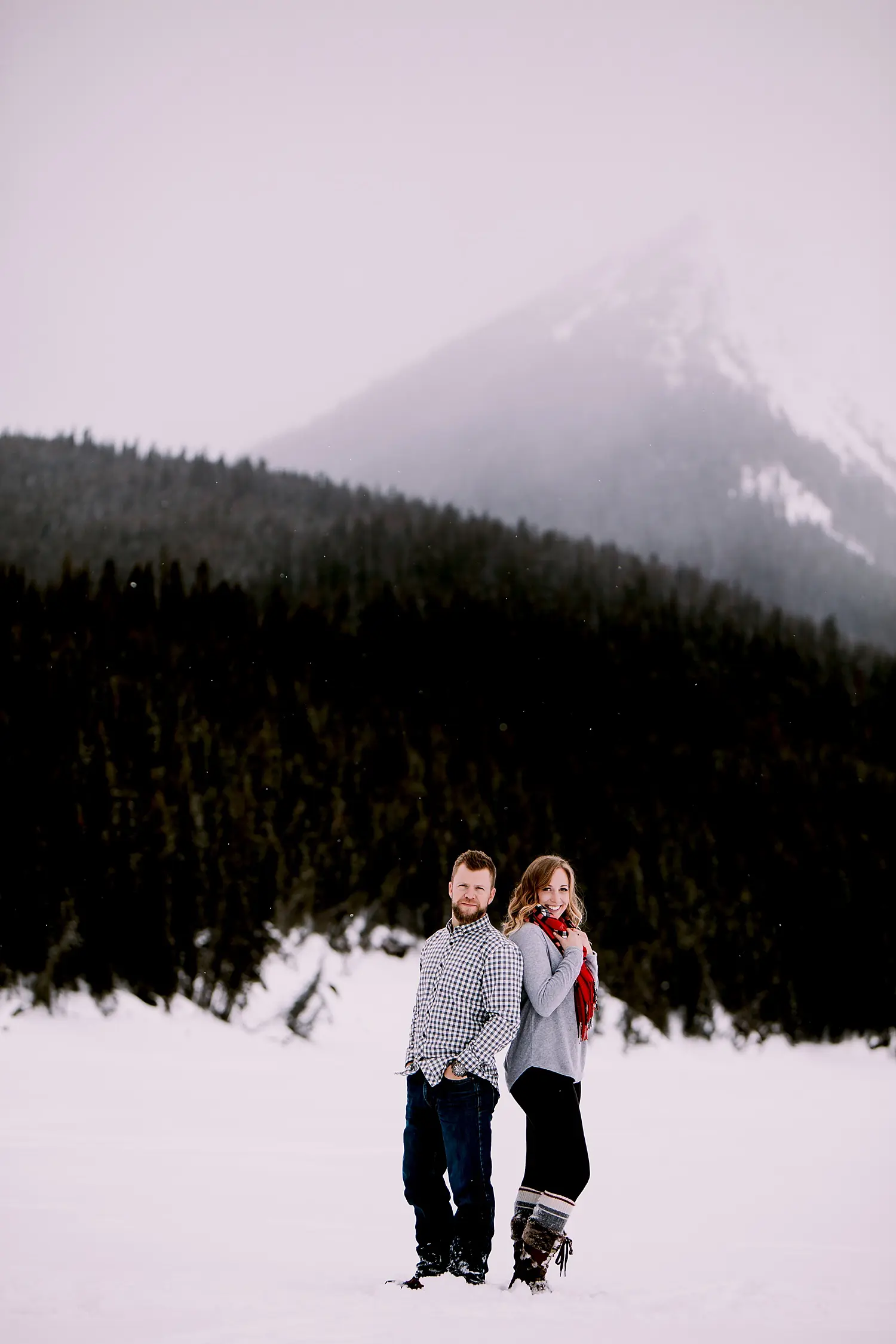 Kananaskis engagement photos, upper lakes kananaskis