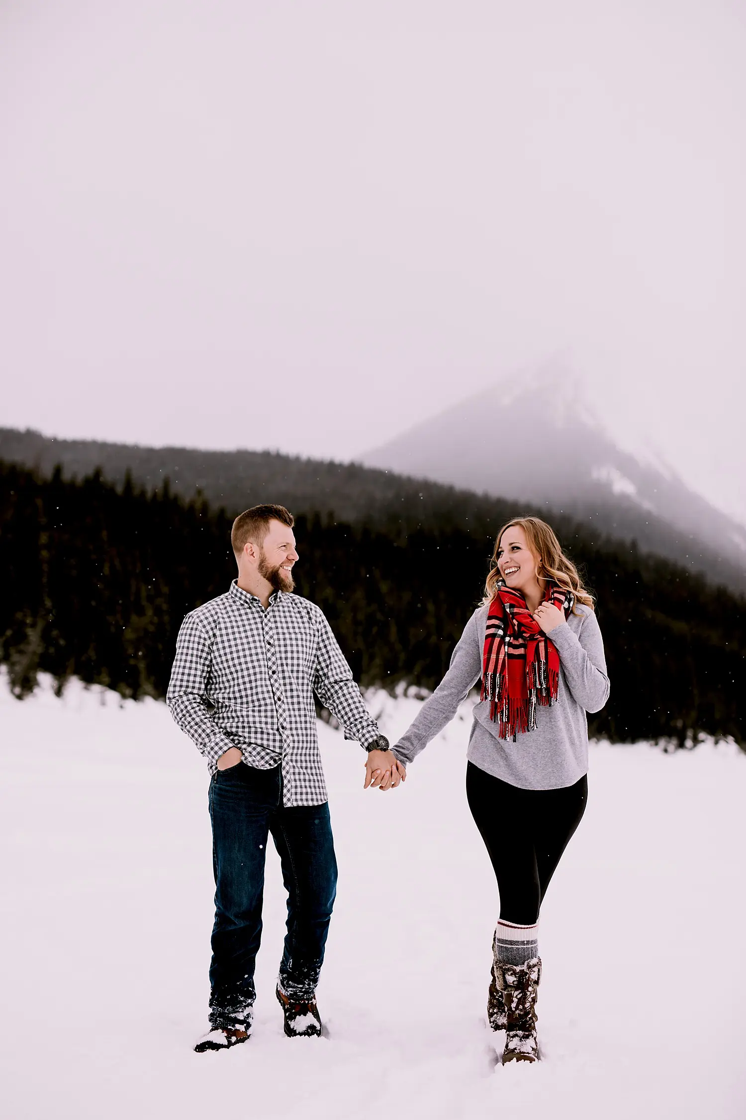 Kananaskis engagement photos, upper lakes kananaskis