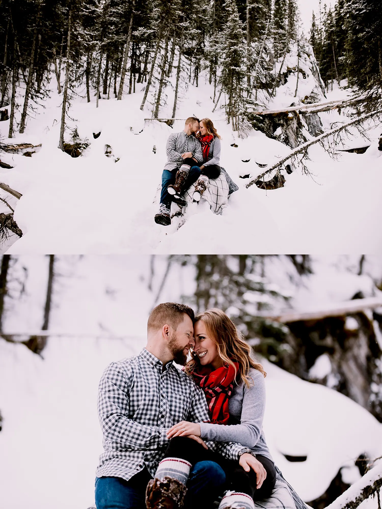 Kananaskis engagement photos, upper lakes kananaskis