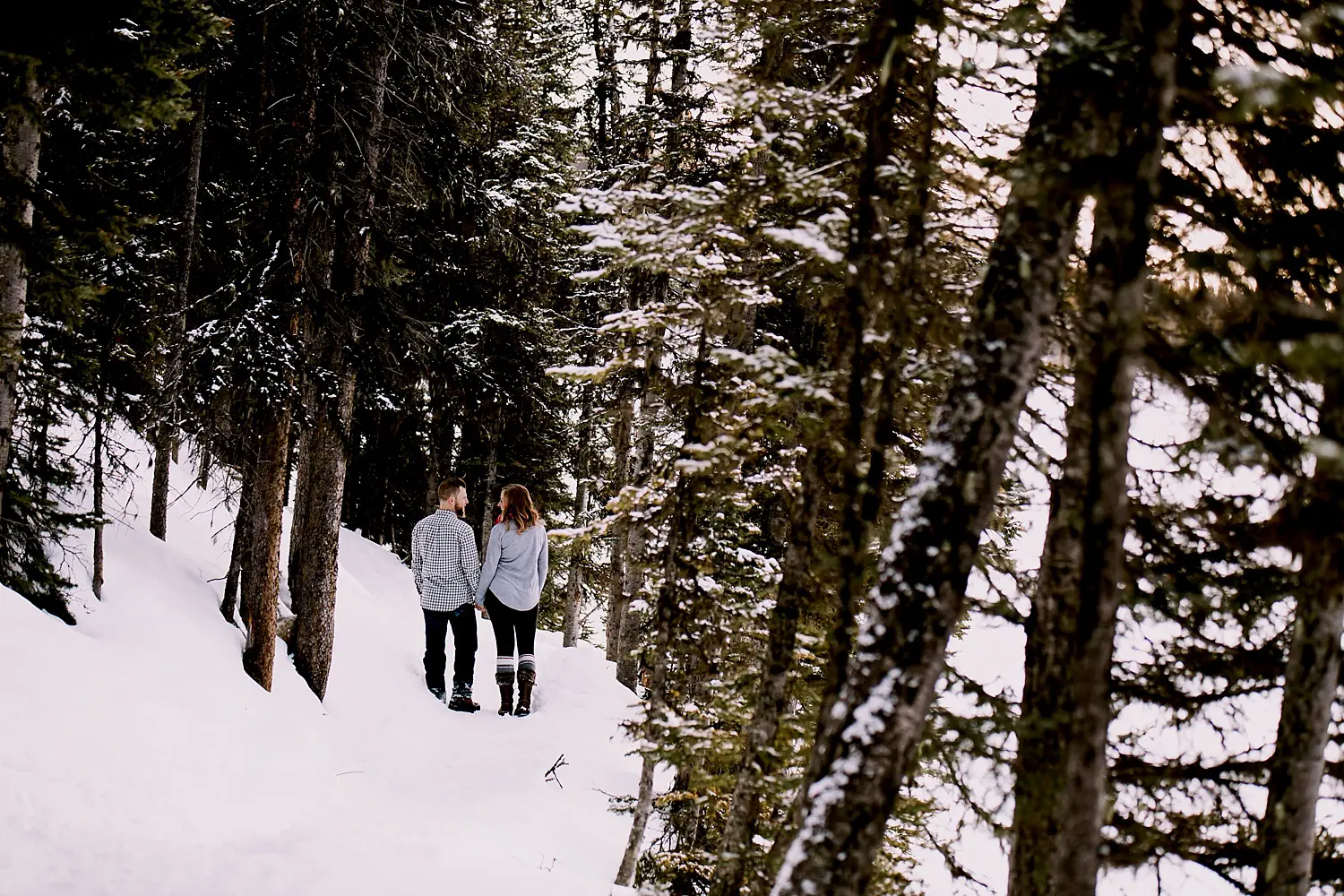 Kananaskis engagement photos, upper lakes kananaskis