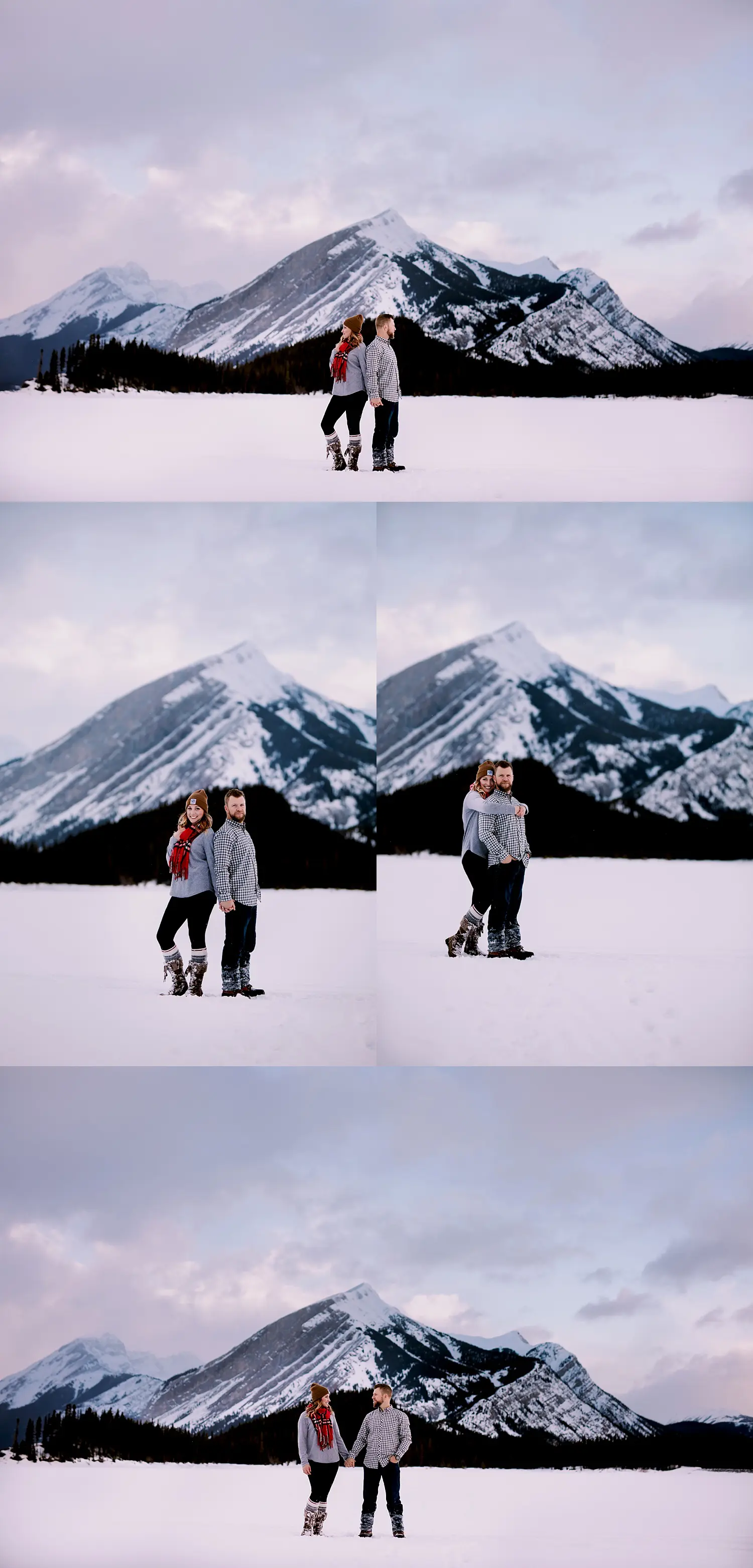 Kananaskis engagement photos, upper lakes kananaskis