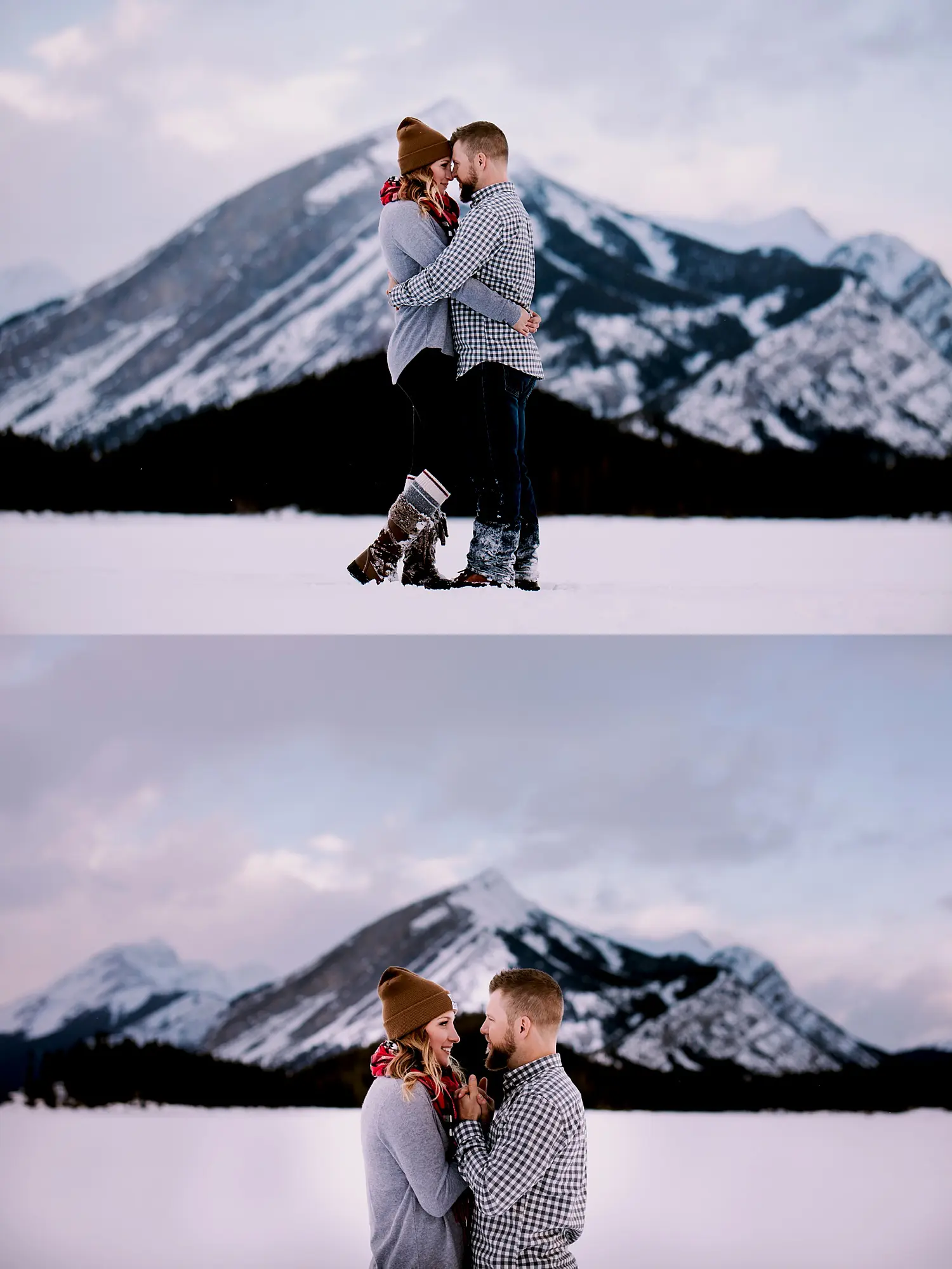 Kananaskis engagement photos, upper lakes kananaskis