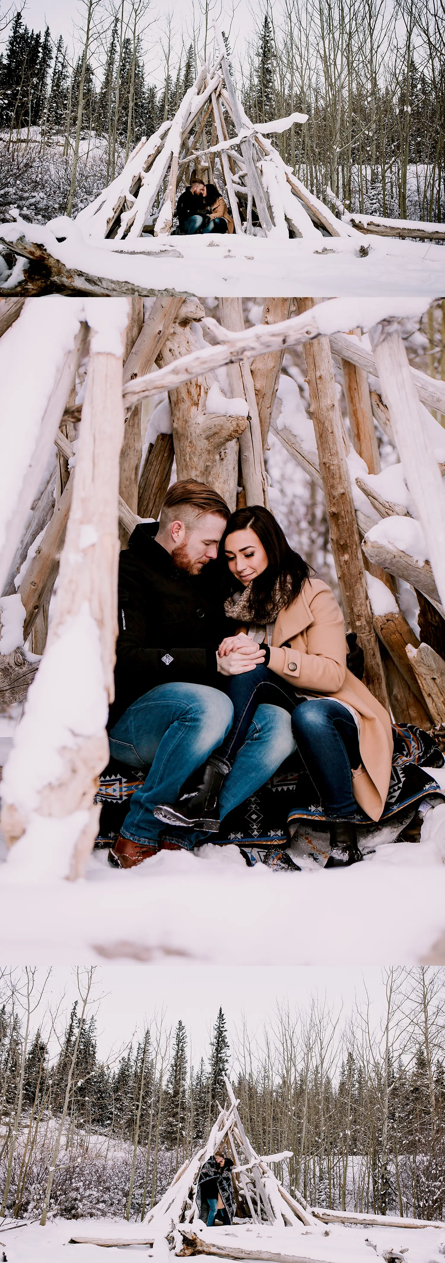 Canmore wedding photographer, winter engagement photos, kananaskis engagement photos