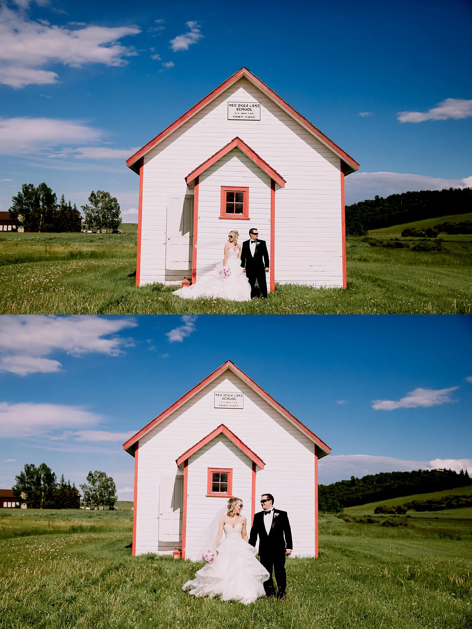 calgary-wedding-photographers, red deer Lake community hall wedding