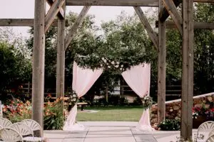 leduc stone barn gardens wedding