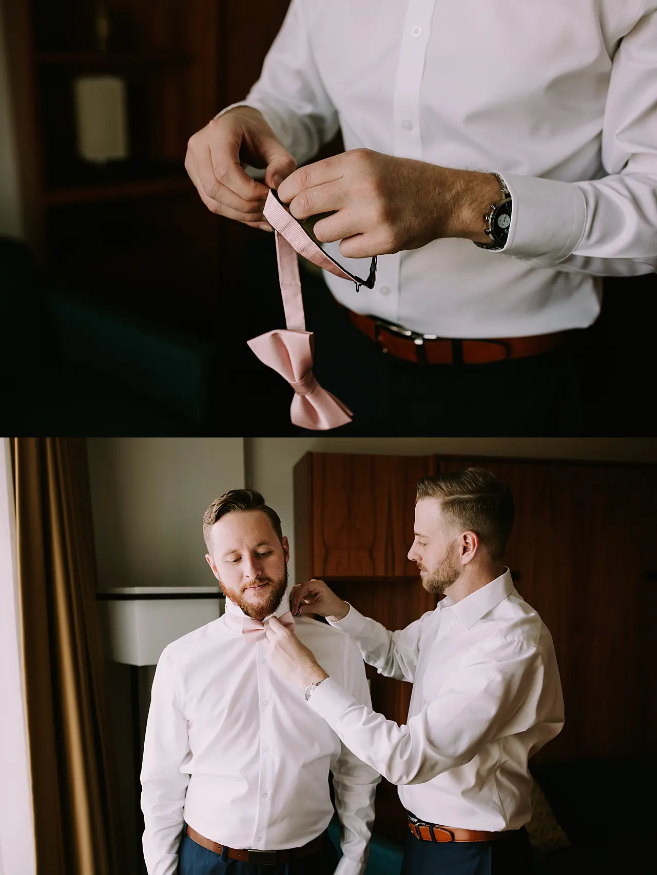 groom getting ready