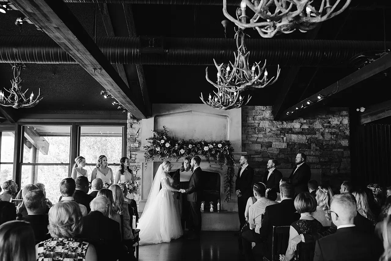 wedding ceremony at the lake house calgary