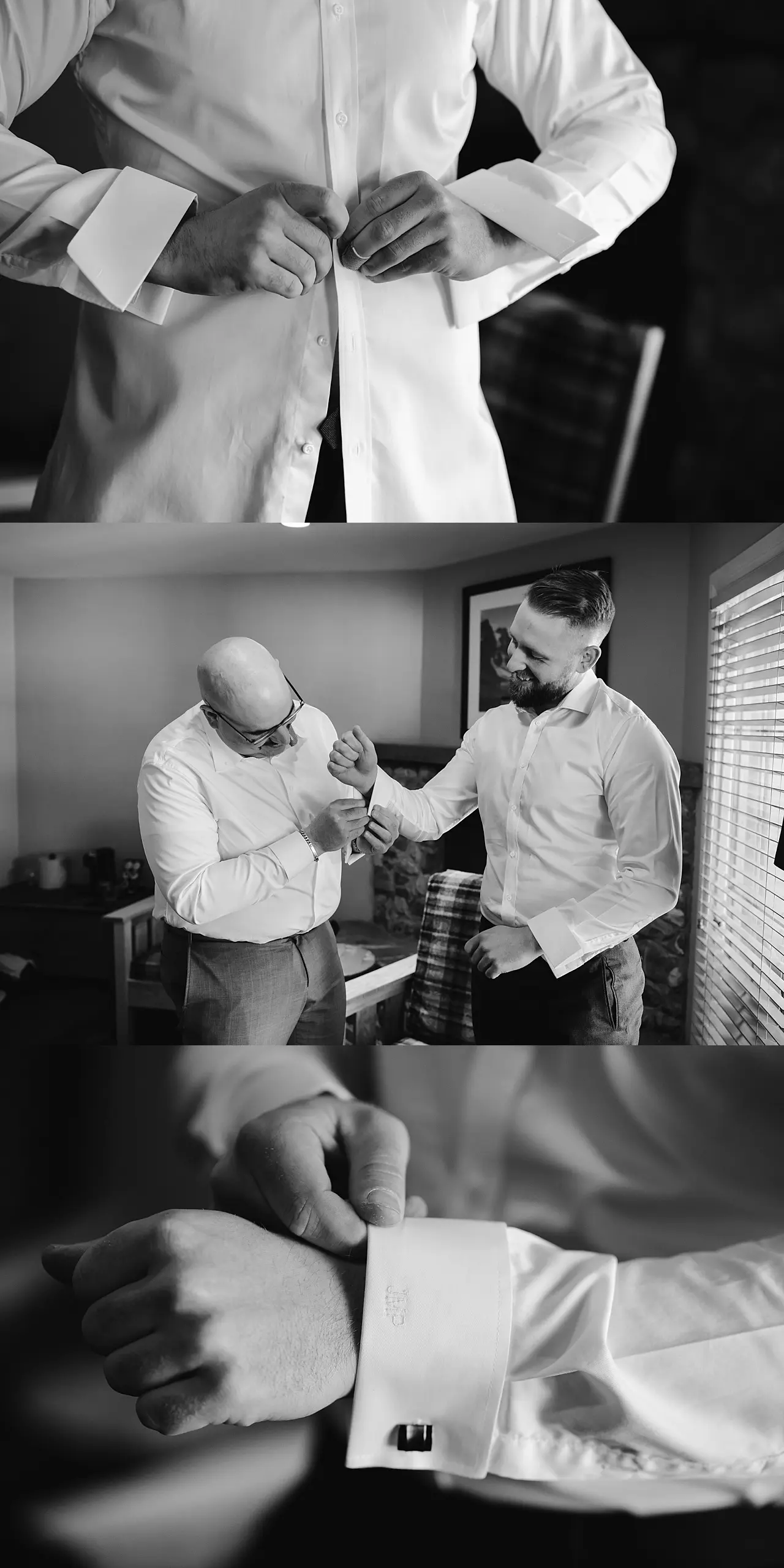 groom getting ready