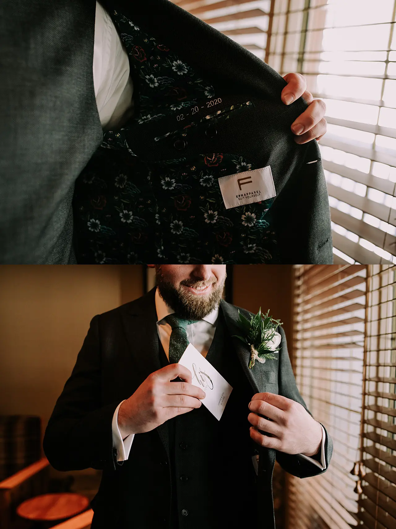 groom getting ready
