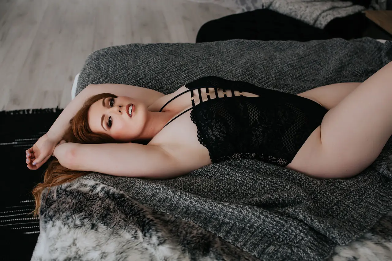 calgary boudoir photographers, boudoir ideas, boudoir inspiration, boudoir poses, boudoir outfit ideas, red head boudoir, bodysuit for boudoir, boudoir outfit inspiration