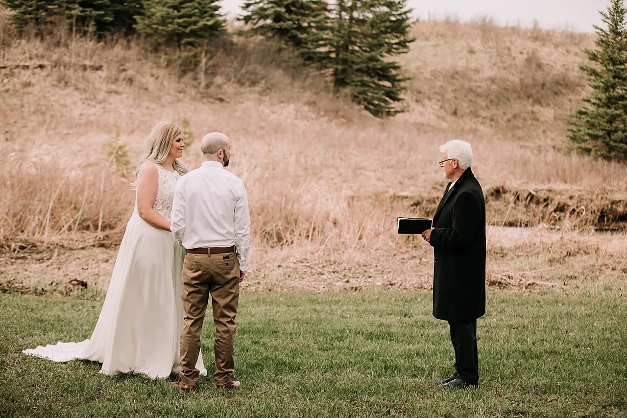 calgary elopement photographer, 52 north venue, spring elopement, intimate wedding