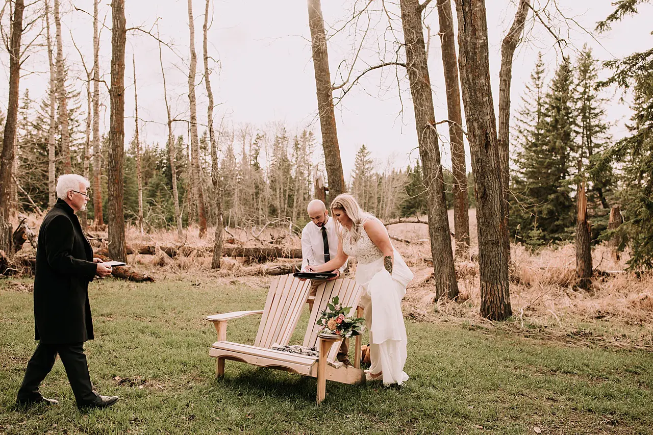 calgary elopement photographer, 52 north venue, spring elopement, intimate wedding