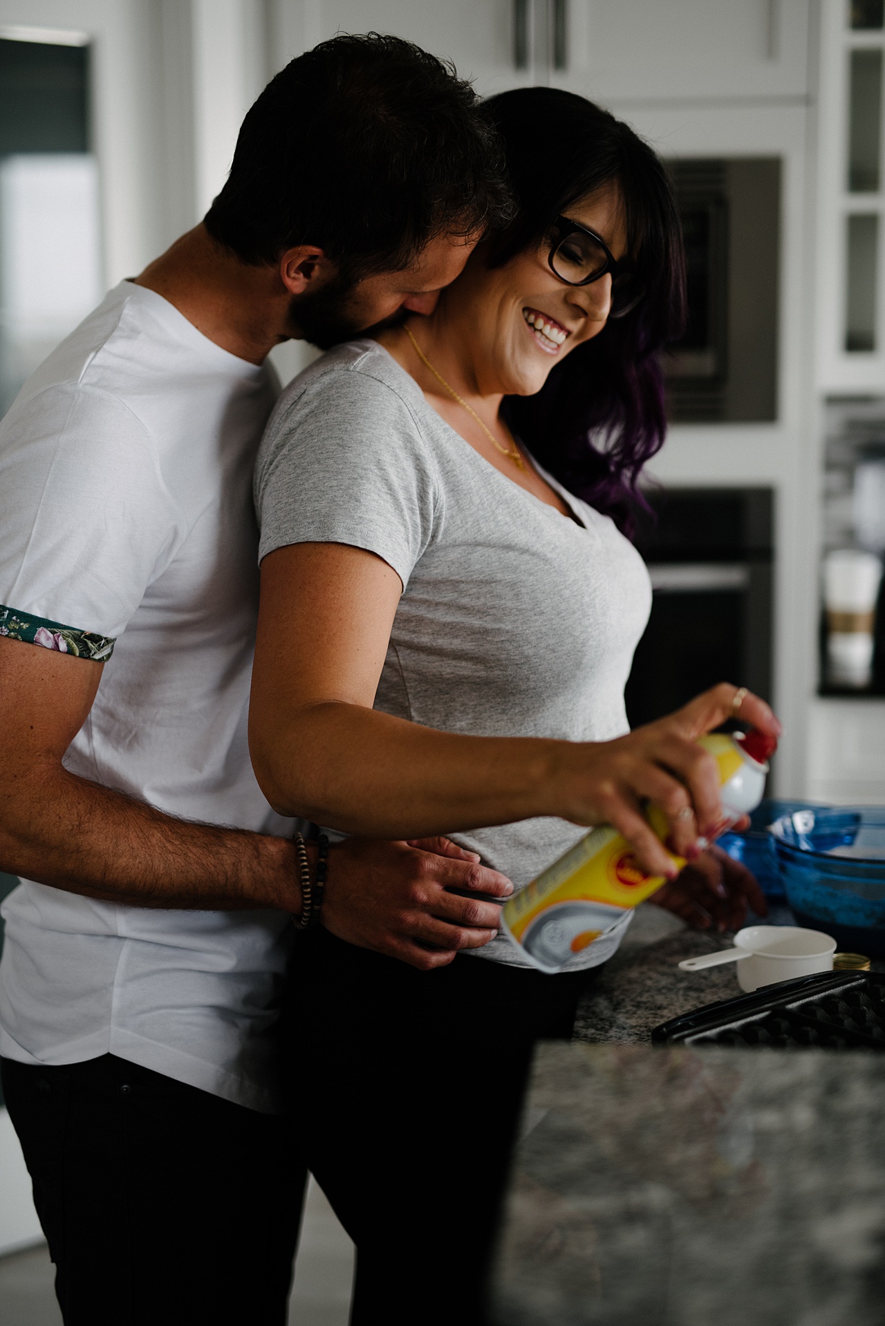 in home engagement session, lifestyle engagement session, calgary lifestyle photographer,