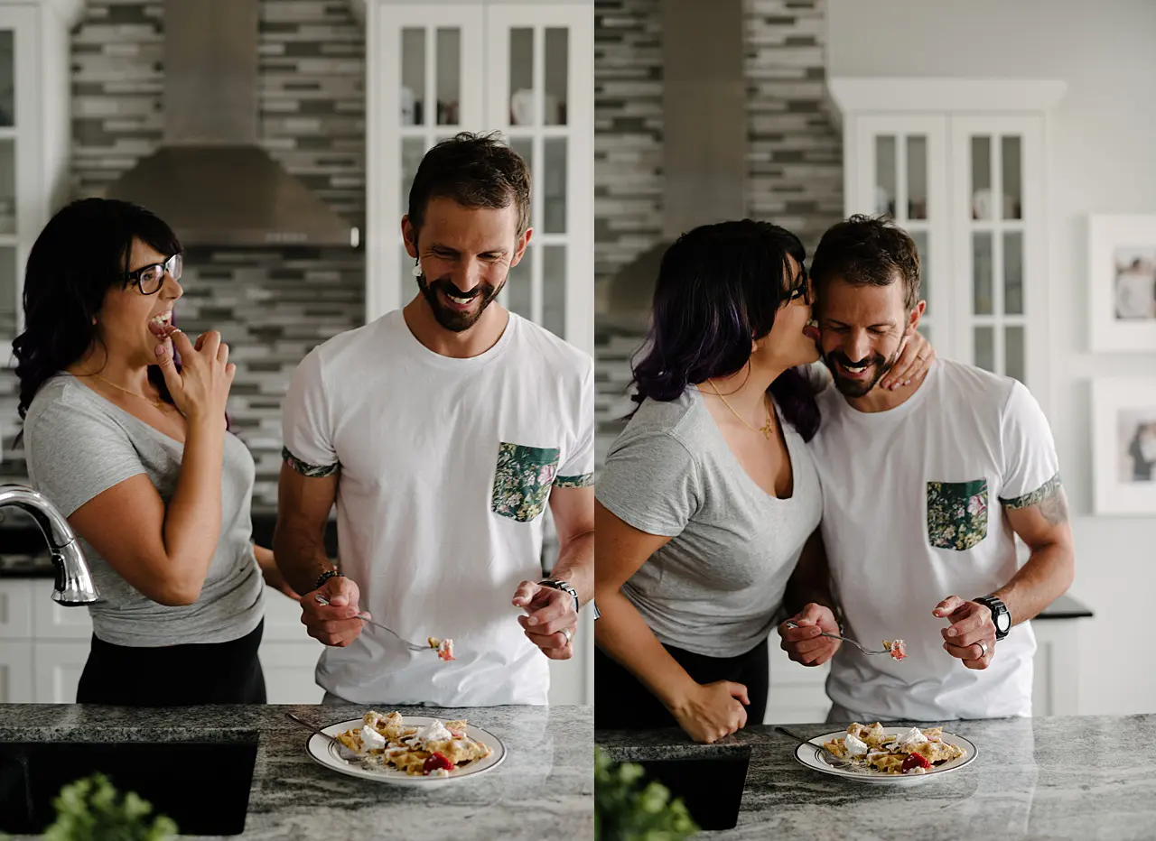 in home engagement session, lifestyle engagement session, calgary lifestyle photographer,